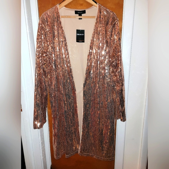 Forever 21 Sweaters - Forever 21 Sequin Cardigan